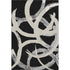5' X 8' Black Ivory And Gray Abstract Washable Area Rug With UV Protection