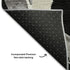 5' X 8' Black Ivory And Gray Abstract Washable Area Rug With UV Protection