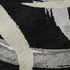 5' X 8' Black Ivory And Gray Abstract Washable Area Rug With UV Protection