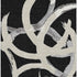 5' X 8' Black Ivory And Gray Abstract Washable Area Rug With UV Protection