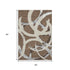 5' X 8' Brown Beige And Gray Abstract Washable Area Rug With UV Protection