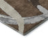 5' X 8' Brown Beige And Gray Abstract Washable Area Rug With UV Protection