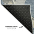 5' X 8' Denim Blue Gray And Ivory Abstract Washable Area Rug With UV Protection