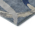 5' X 8' Denim Blue Gray And Ivory Abstract Washable Area Rug With UV Protection