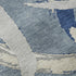 5' X 8' Denim Blue Gray And Ivory Abstract Washable Area Rug With UV Protection