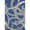 8' X 10' Navy Blue Gray And Ivory Abstract Washable Area Rug With UV Protection