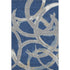 8' X 10' Navy Blue Gray And Ivory Abstract Washable Area Rug With UV Protection
