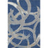 8' X 10' Navy Blue Gray And Ivory Abstract Washable Area Rug With UV Protection