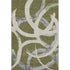 5' X 8' Olive Green Gray And Beige Abstract Washable Area Rug With UV Protection