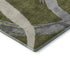 5' X 8' Olive Green Gray And Beige Abstract Washable Area Rug With UV Protection
