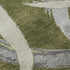 8' Olive Green Gray And Beige Abstract Washable Round Rug With UV Protection