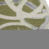 8' Olive Green Gray And Beige Abstract Washable Round Rug With UV Protection