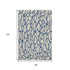 8' X 10' Beige And Navy Blue Geometric Washable Area Rug With UV Protection