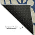 8' X 10' Beige And Navy Blue Geometric Washable Area Rug With UV Protection