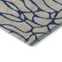 8' X 10' Beige And Navy Blue Geometric Washable Area Rug With UV Protection
