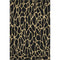 5' X 8' Black And Gold Geometric Washable Area Rug With UV Protection