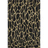 5' X 8' Black And Gold Geometric Washable Area Rug With UV Protection