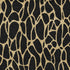 5' X 8' Black And Gold Geometric Washable Area Rug With UV Protection