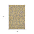 5' X 8' Gold And Gray Geometric Washable Area Rug With UV Protection