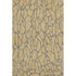 5' X 8' Gold And Gray Geometric Washable Area Rug With UV Protection