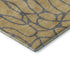 5' X 8' Gold And Gray Geometric Washable Area Rug With UV Protection