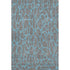 5' X 8' Gray And Aqua Geometric Washable Area Rug With UV Protection