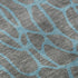 5' X 8' Gray And Aqua Geometric Washable Area Rug With UV Protection