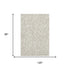 8' X 10' Beige And Ivory Geometric Washable Area Rug With UV Protection