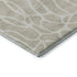 8' X 10' Beige And Ivory Geometric Washable Area Rug With UV Protection