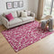 5' X 8' Blush And Ivory Geometric Washable Area Rug With UV Protection