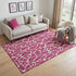 5' X 8' Blush And Ivory Geometric Washable Area Rug With UV Protection