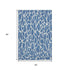 5' X 8' Blue And Ivory Geometric Washable Area Rug With UV Protection