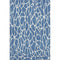 5' X 8' Blue And Ivory Geometric Washable Area Rug With UV Protection
