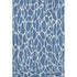 5' X 8' Blue And Ivory Geometric Washable Area Rug With UV Protection