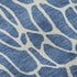 5' X 8' Blue And Ivory Geometric Washable Area Rug With UV Protection