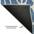 8' X 10' Blue And Ivory Geometric Washable Area Rug With UV Protection