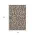 8' X 10' Brown And Beige Geometric Washable Area Rug With UV Protection