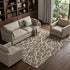 8' X 10' Brown And Beige Geometric Washable Area Rug With UV Protection