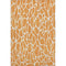 5' X 8' Orange And Ivory Geometric Washable Area Rug With UV Protection