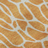 5' X 8' Orange And Ivory Geometric Washable Area Rug With UV Protection