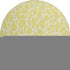 8' Yellow And Ivory Geometric Washable Round Rug With UV Protection