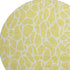 8' Yellow And Ivory Geometric Washable Round Rug With UV Protection