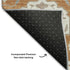 9' X 12' Copper Gray And Ivory Damask Washable Area Rug With UV Protection