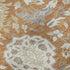 9' X 12' Copper Gray And Ivory Damask Washable Area Rug With UV Protection