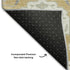 5' X 8' Gold Gray And Ivory Damask Washable Area Rug With UV Protection