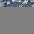 8' Navy Blue Ivory And Charcoal Damask Washable Round Rug With UV Protection