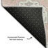 5' X 8' Pink Gray And Ivory Damask Washable Area Rug With UV Protection