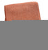 55" X 70" Terra Cotta And White Herringbone Cotton Blend S Initial Throw Blanket with Tassels And Embroidery