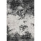 5' X 8' Black Gray And Silver Abstract Washable Area Rug With UV Protection