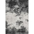 5' X 8' Black Gray And Silver Abstract Washable Area Rug With UV Protection
